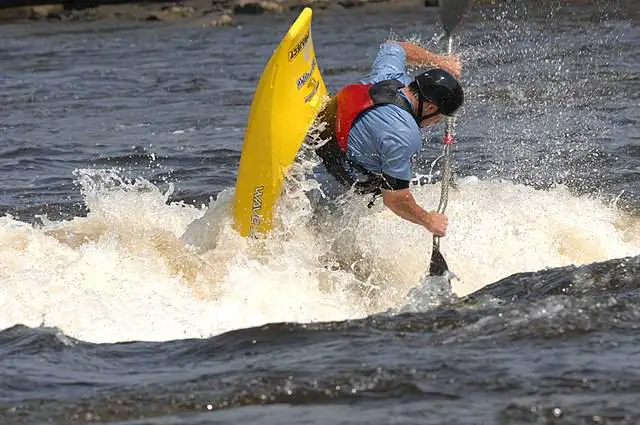 Usually, whitewater kayaks flip over more easily than others