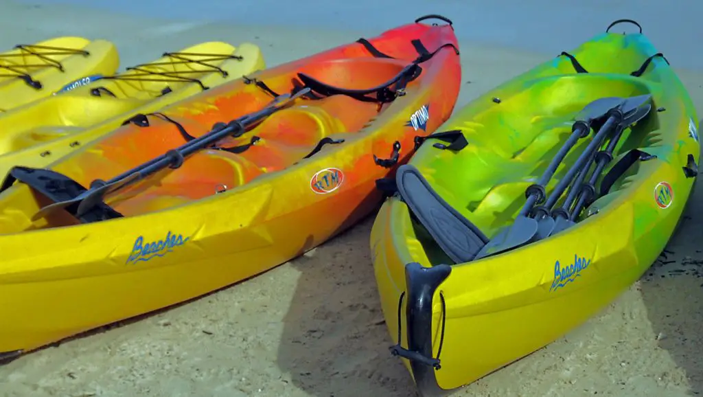 Sit-on-top tandem kayaks
