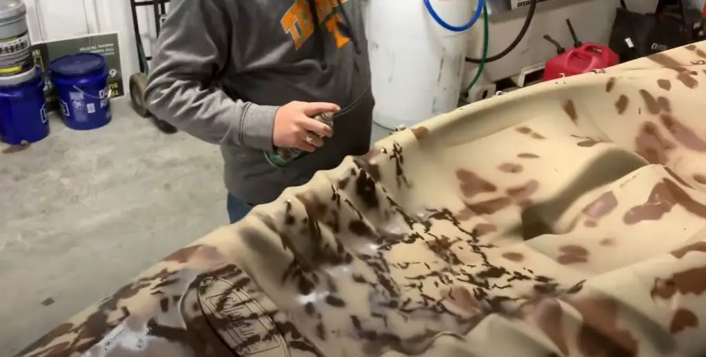 DIY camouflage paint job