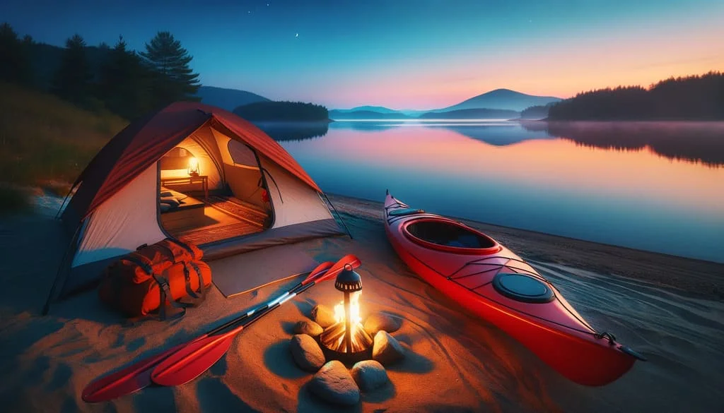 Kayak camping