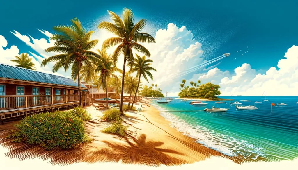 Illustration of the island
